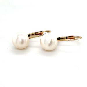 14k Gold Pearl Earrings